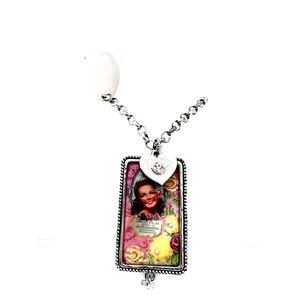 Vintage Embellished Hawaiian Theme Pendant Necklace